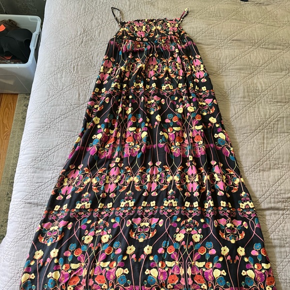 Anthropologie Dresses & Skirts - Anthropologie Black Floral Maxi Dress